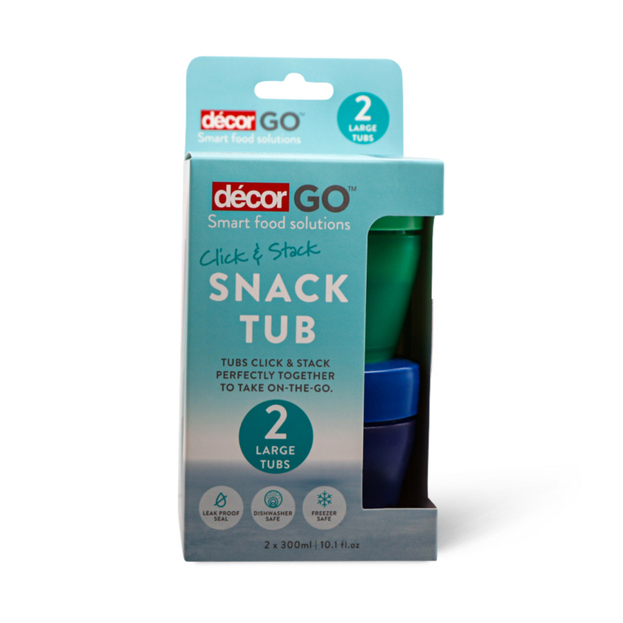 Snack Tubs, Round, 300ml, 2pk